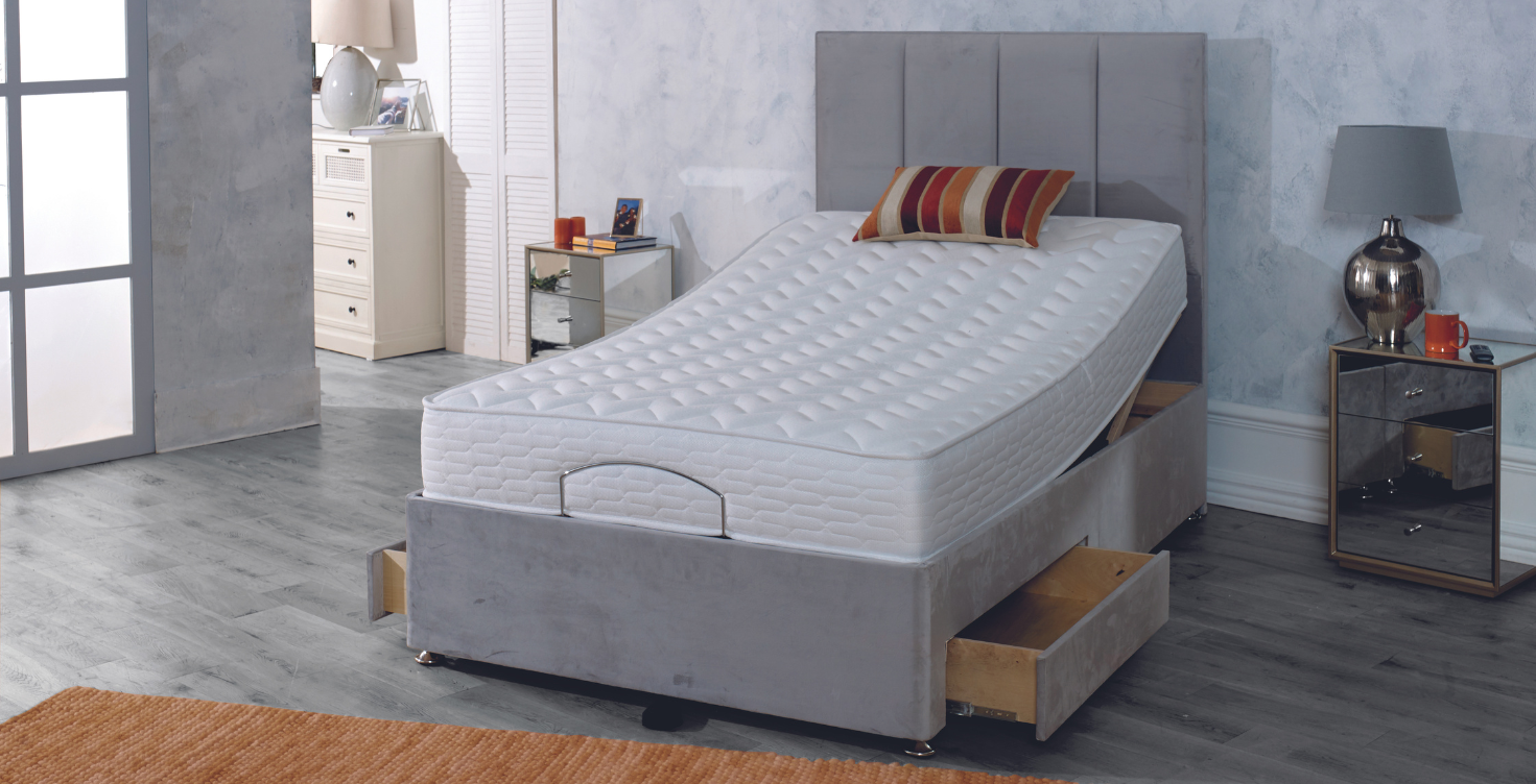 Upton Memory Foam Electric Adjustable Divan Bed