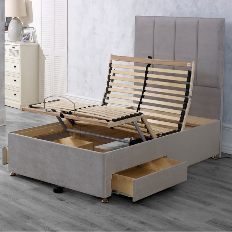 Upton Memory Foam Electric Adjustable Divan Bed