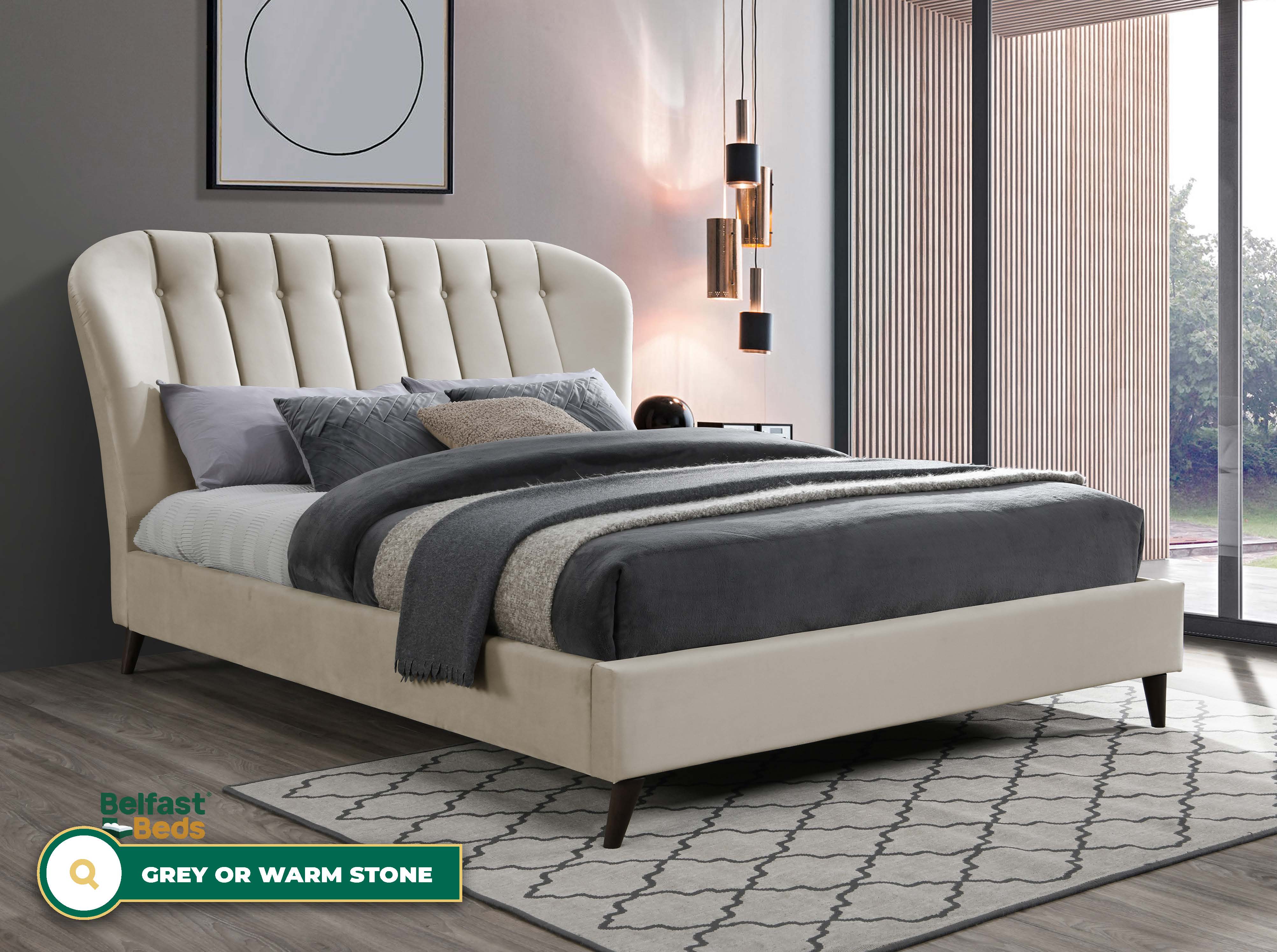 Birlea Elm Fabric Bed Frame thumbnail 2