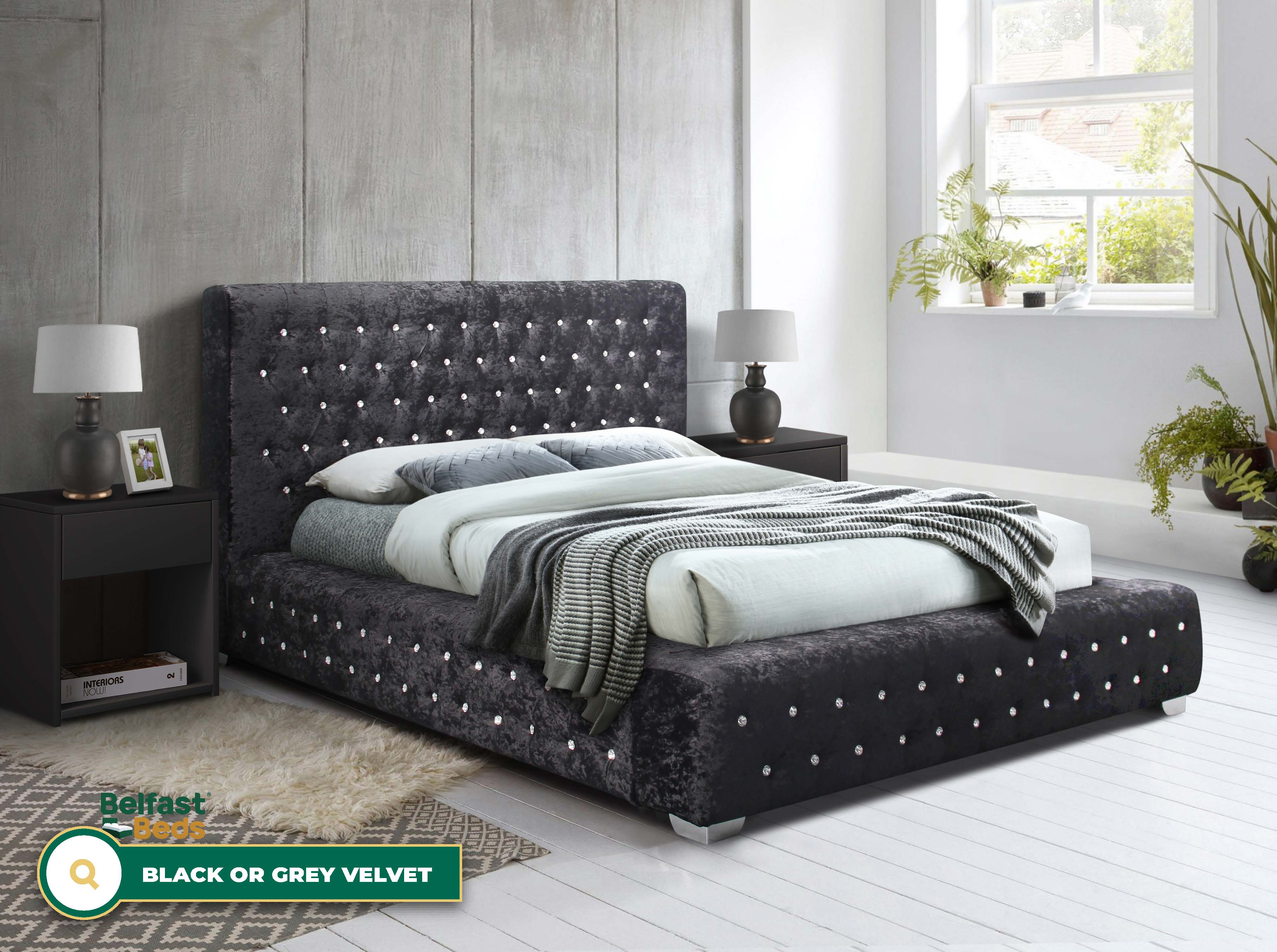 Birlea Grande Fabric Bed Frame