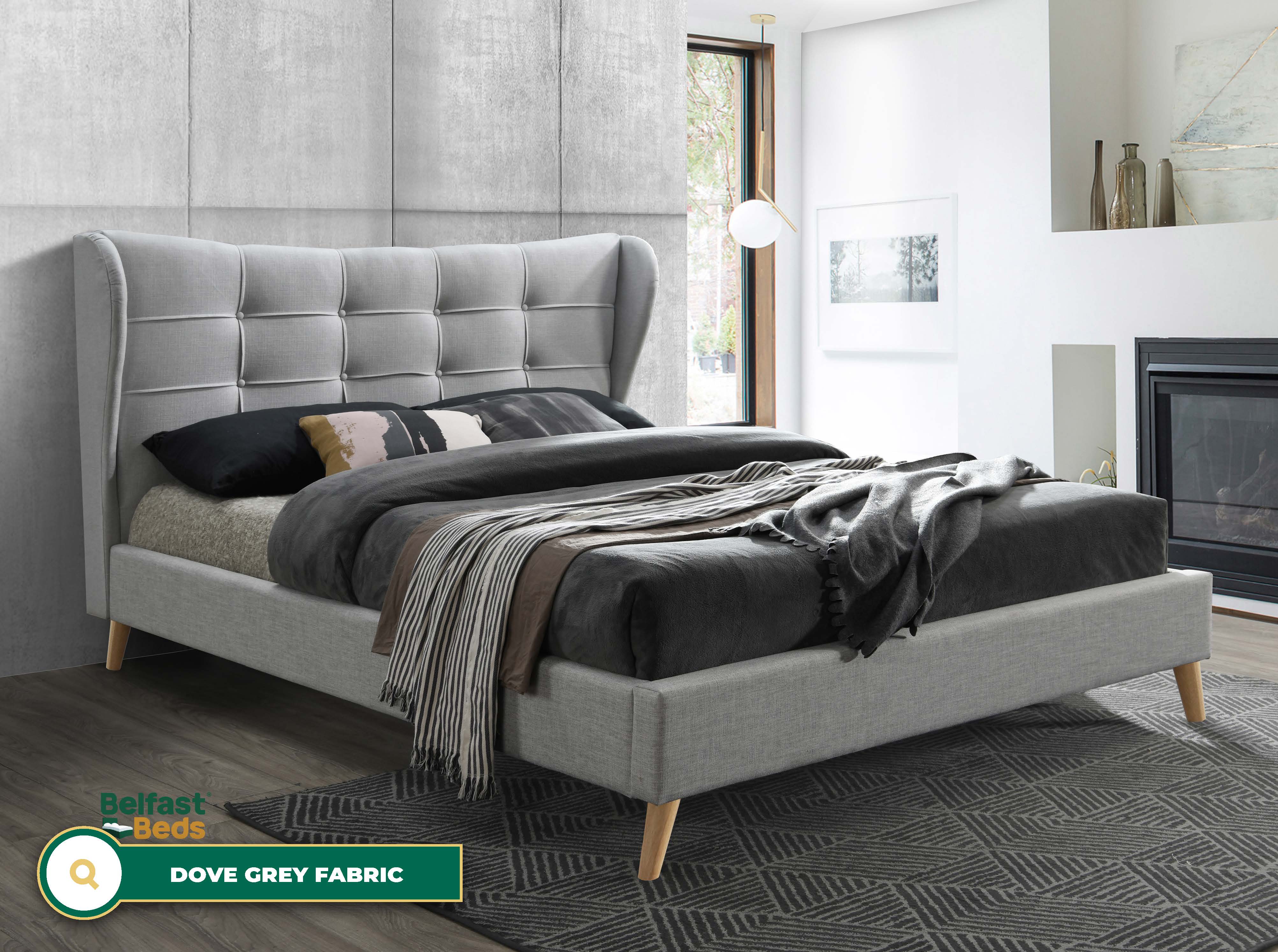 Birlea Harper Fabric Bed Frame
