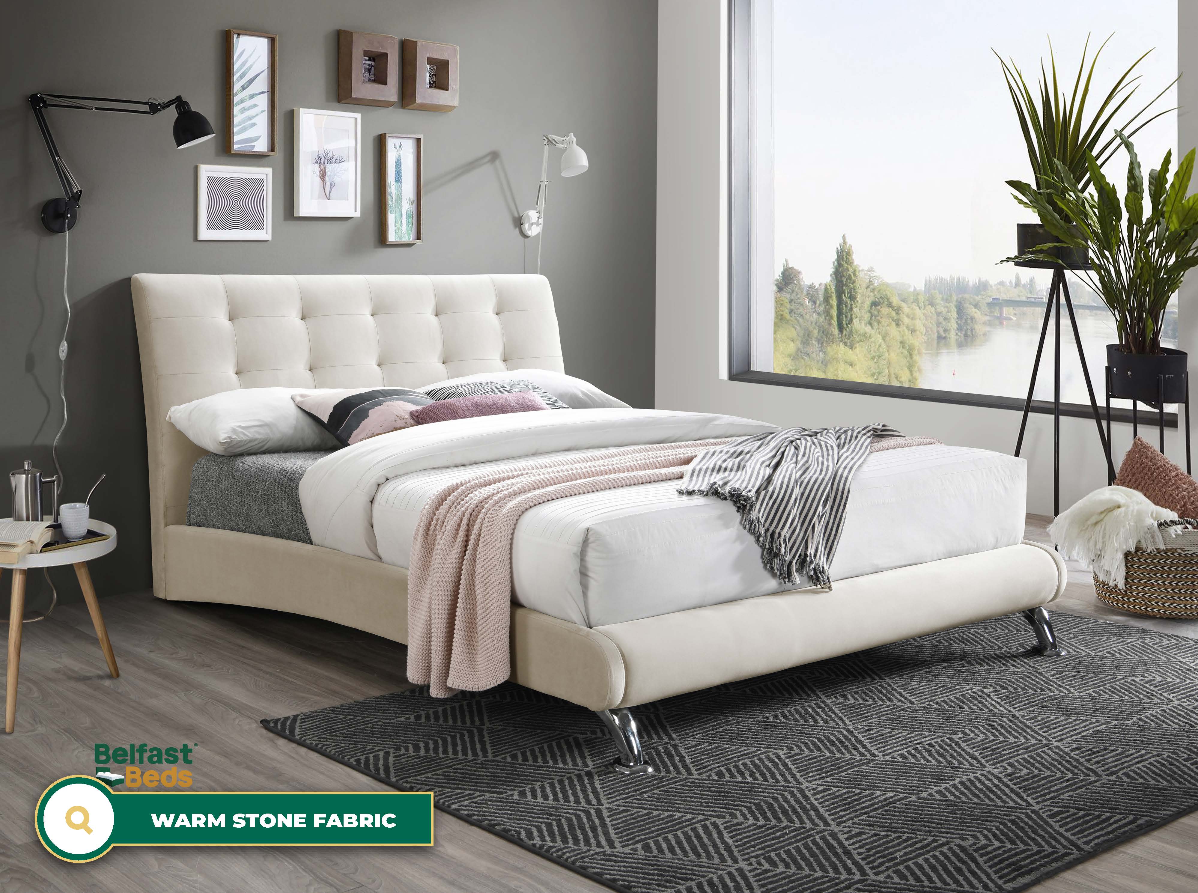 Birlea Hemlock Fabric Bed Frame