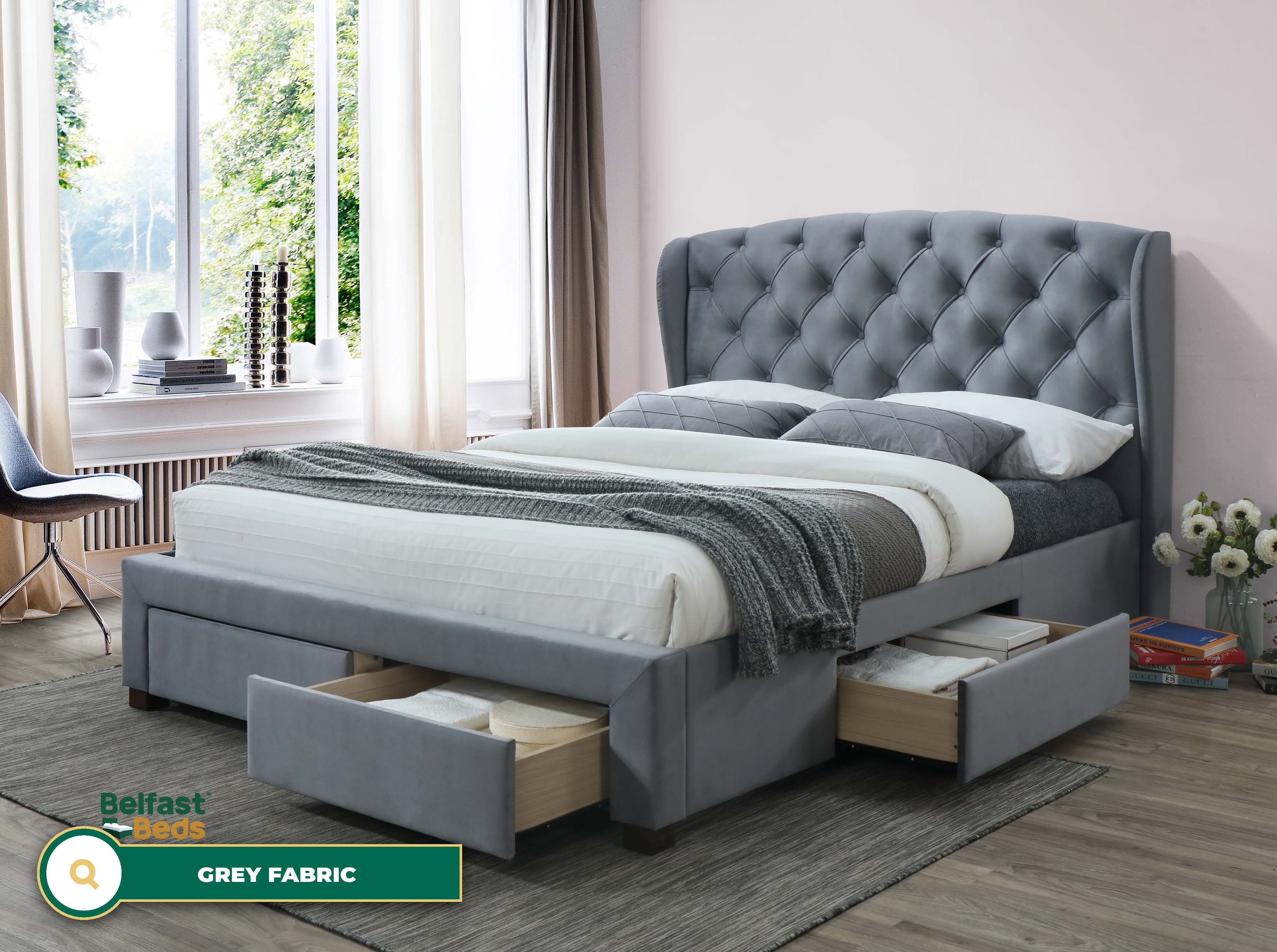 Birlea Hope Fabric Bed Frame