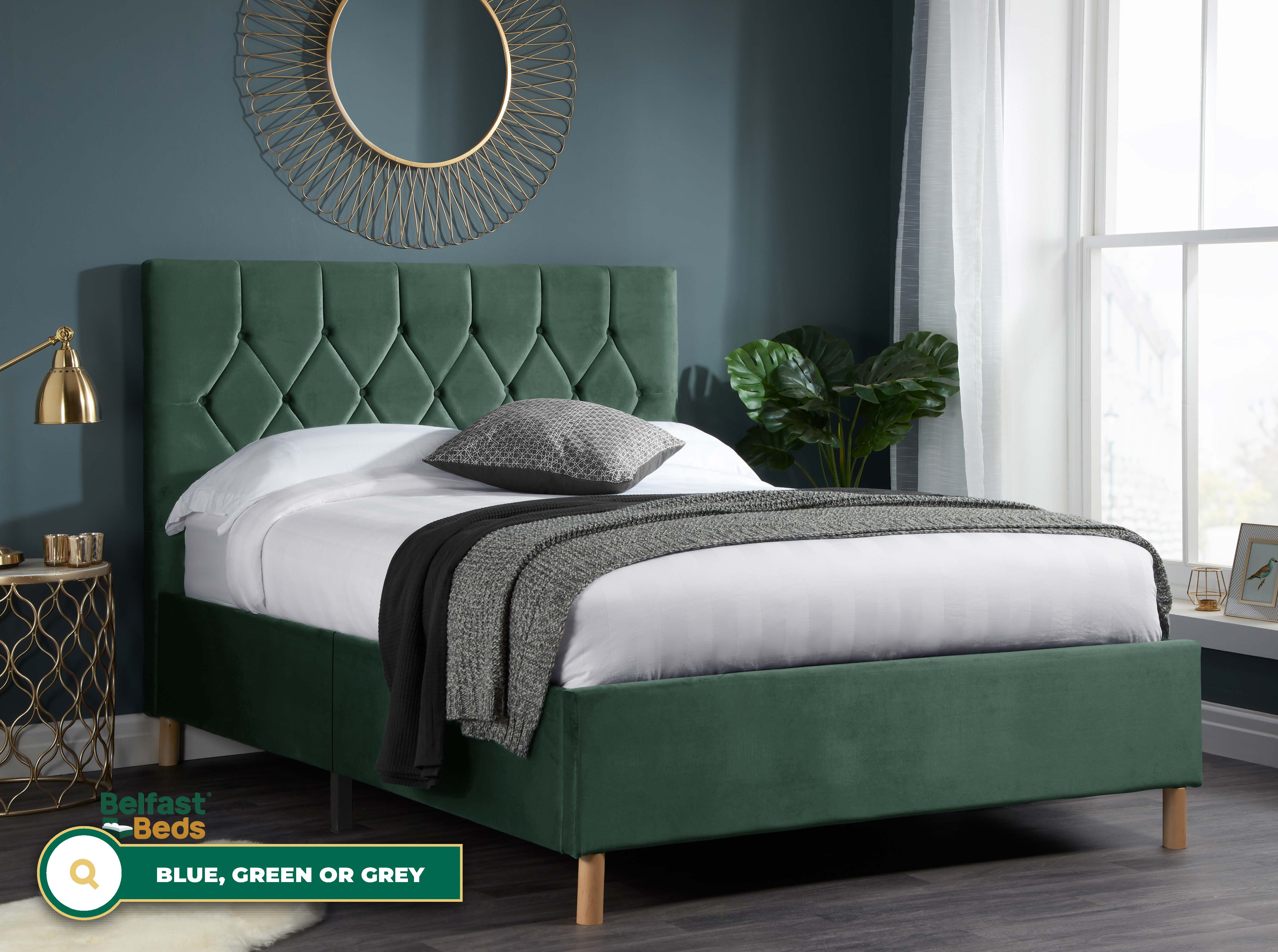 Birlea Loxley Fabric Bed Frame