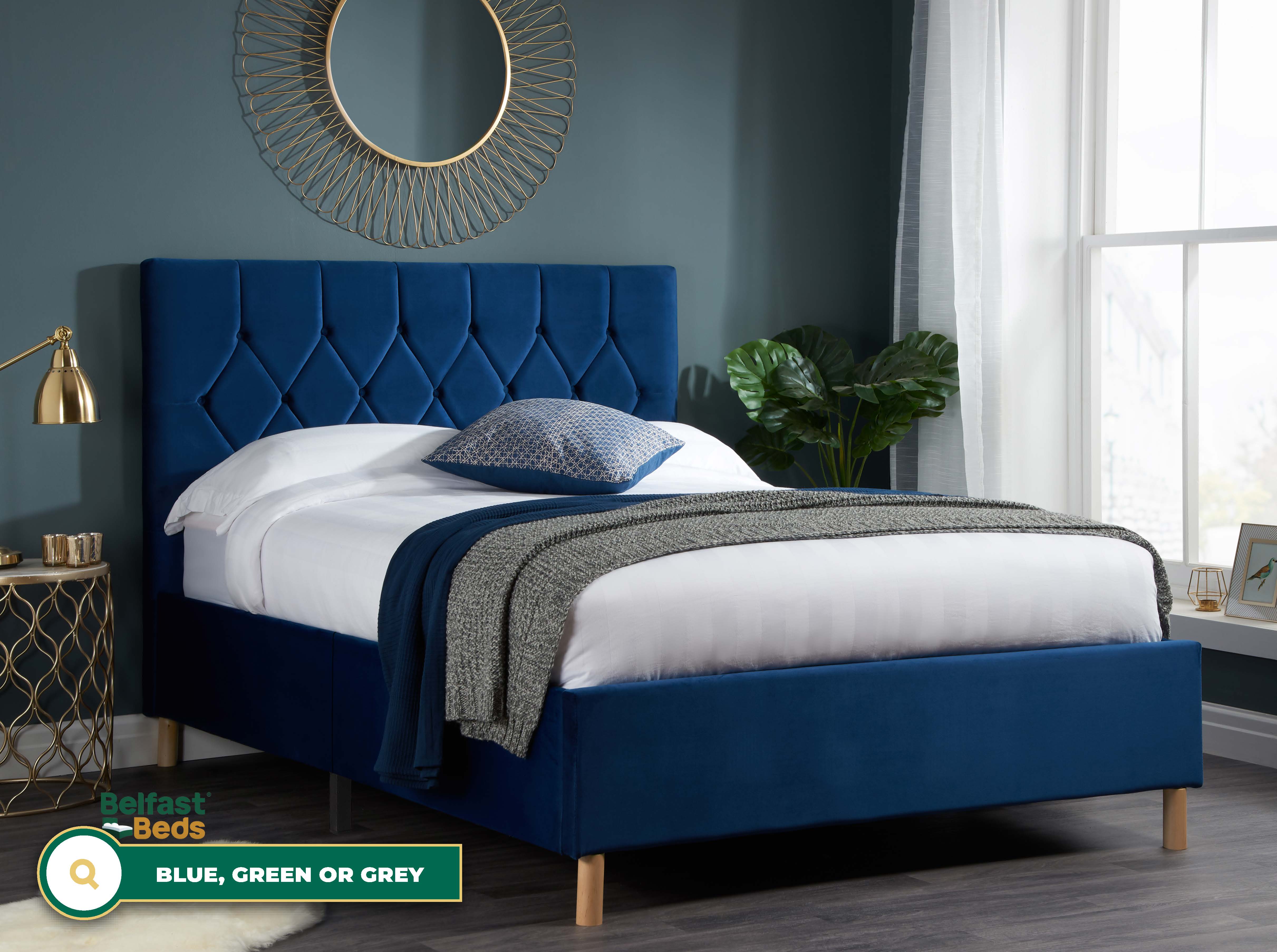 Birlea Loxley Fabric Bed Frame thumbnail 2