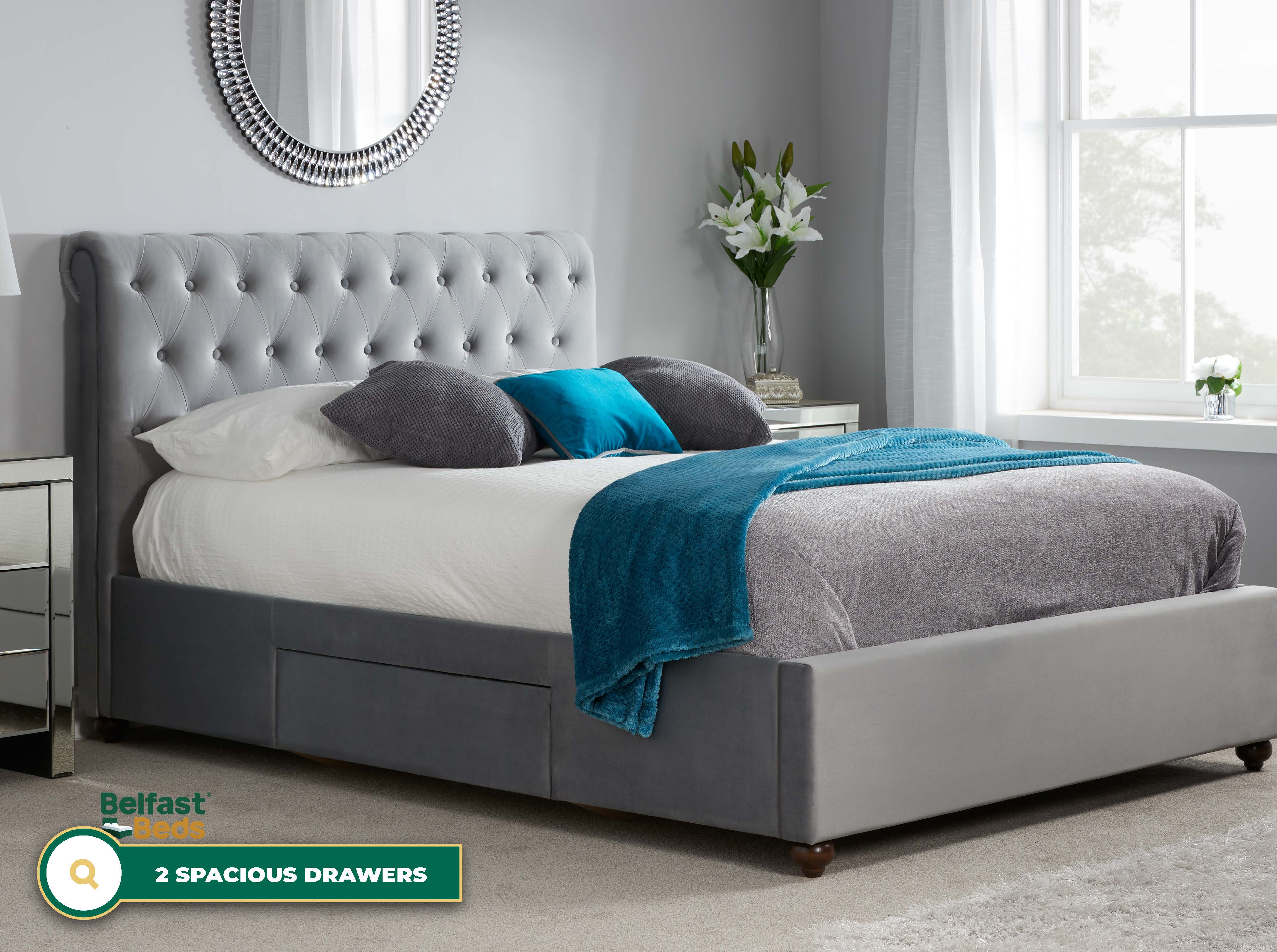 Birlea Marlow Fabric Bed Frame