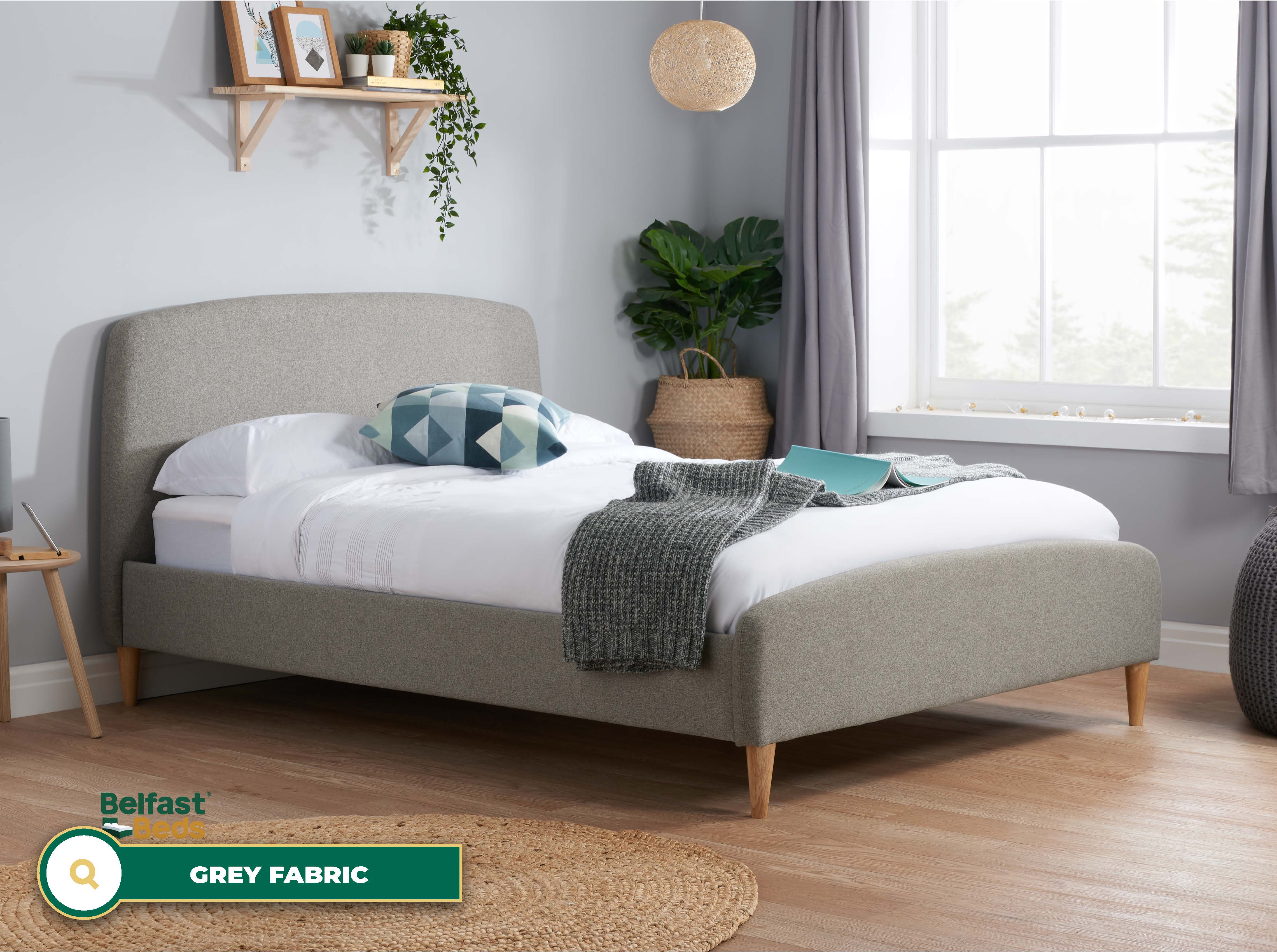 Birlea Quebec Fabric Bed Frame