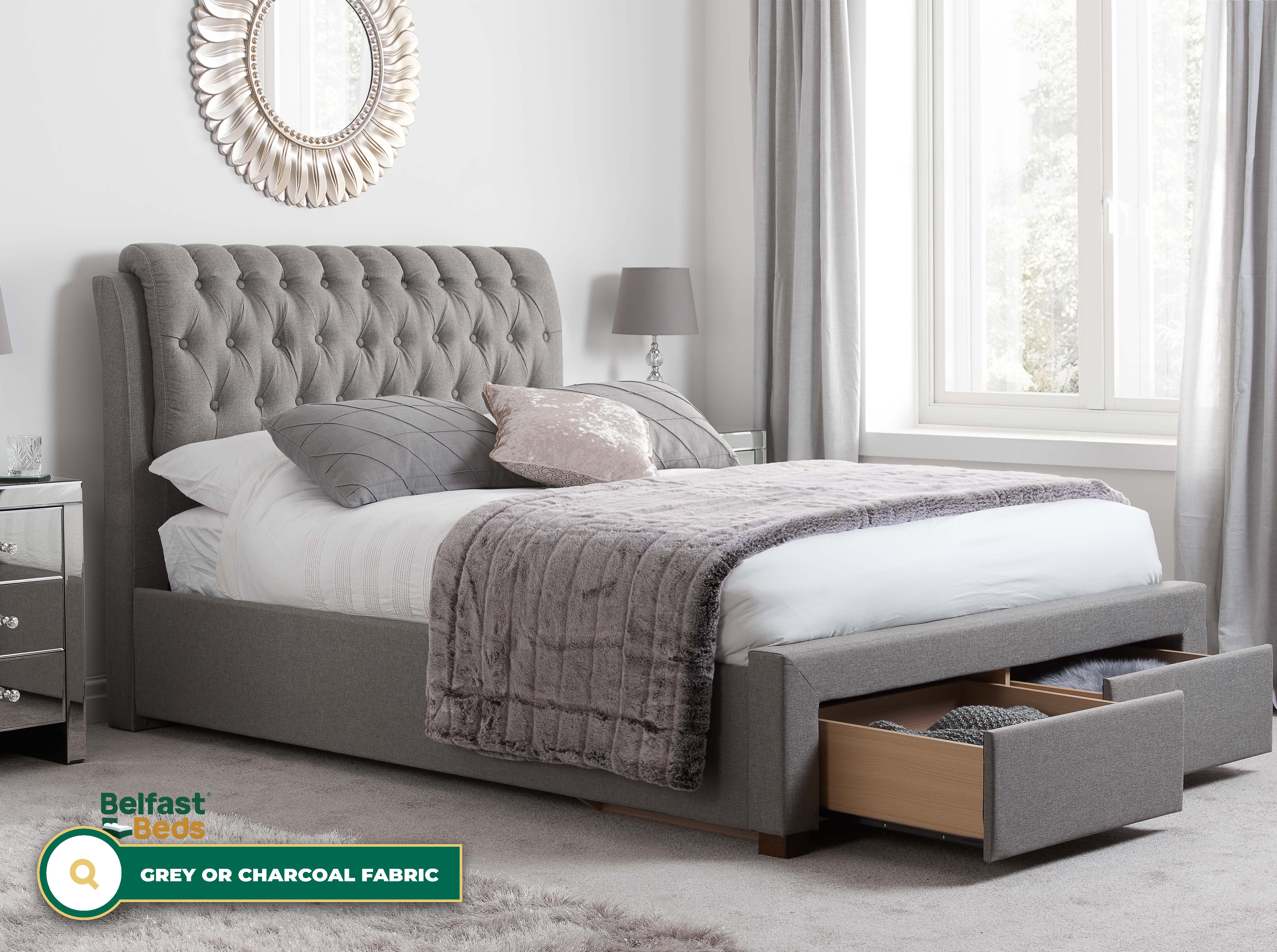 Birlea Valentino Fabric Bed Frame