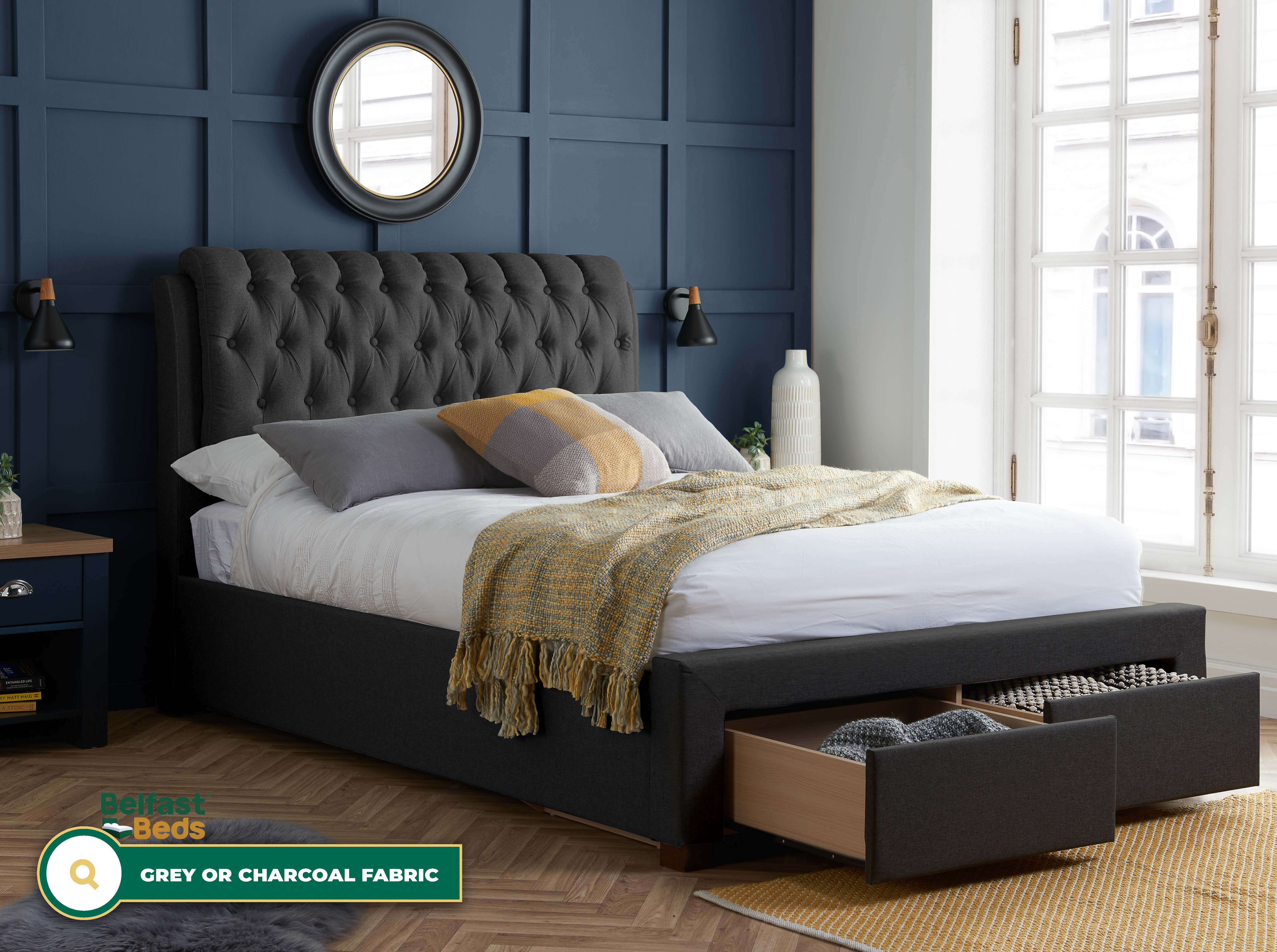 Birlea Valentino Fabric Bed Frame thumbnail 2