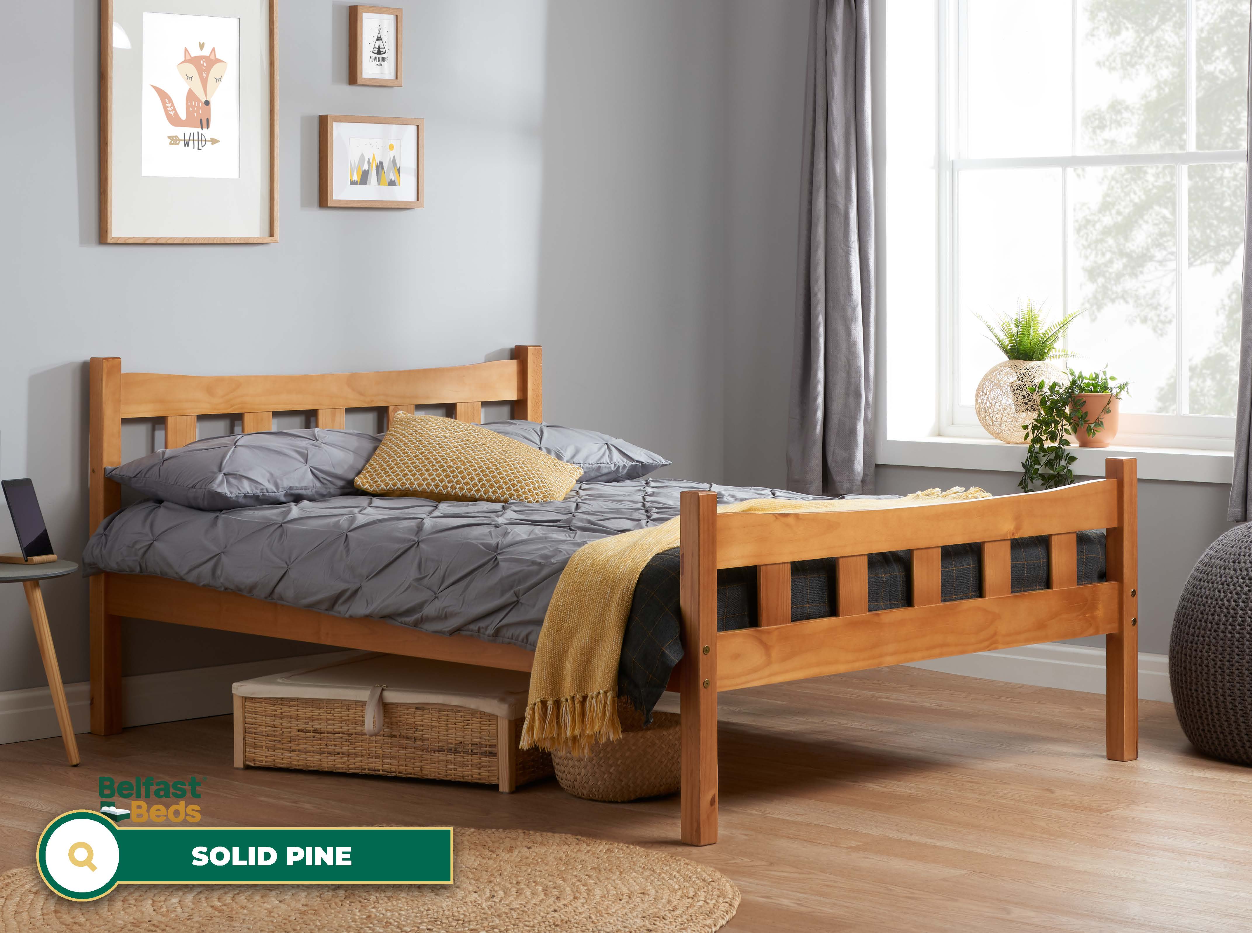 Birlea Miami Wooden Bed Frame