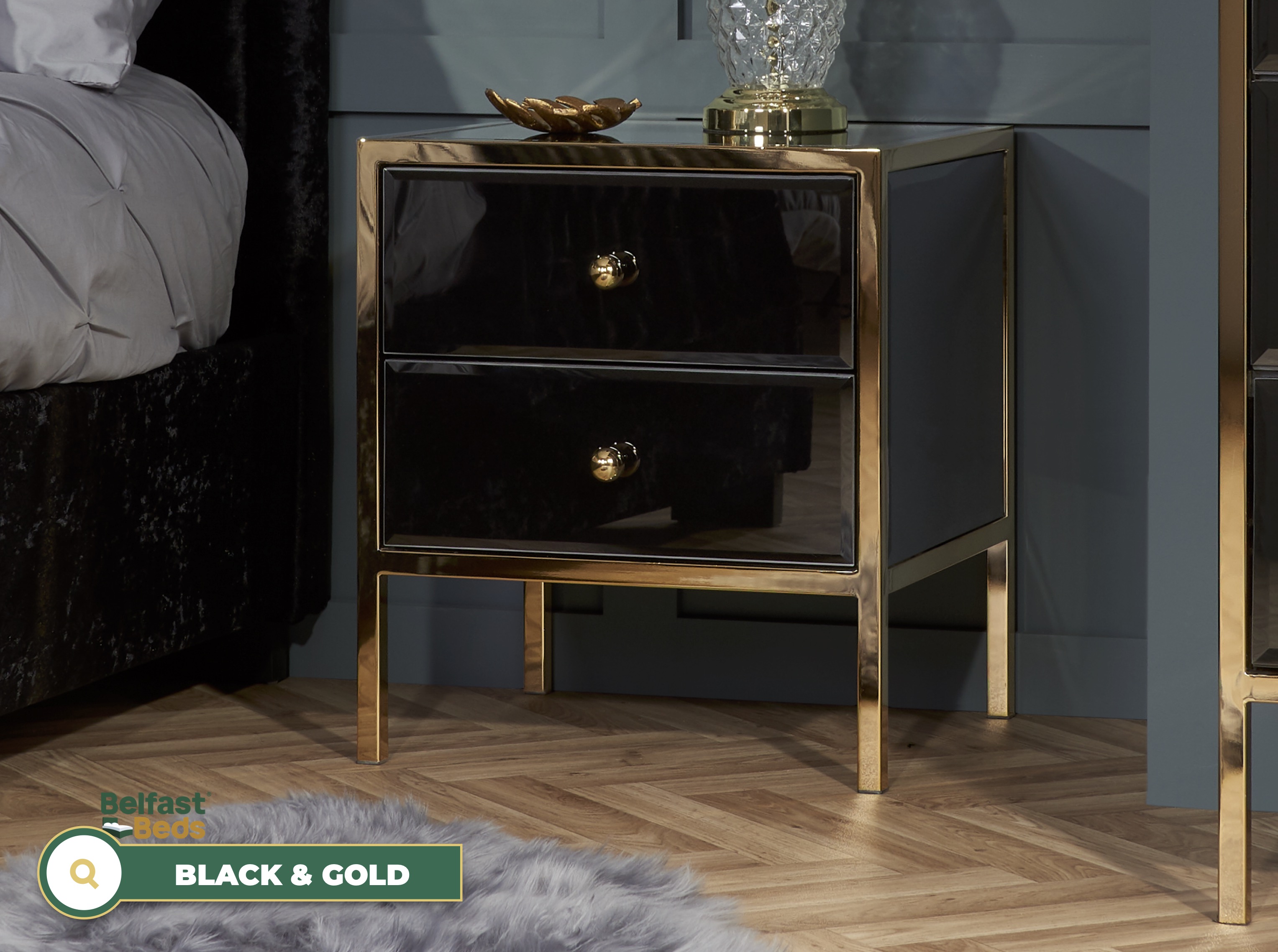Birlea Fenwick 2 Drawer Bedside