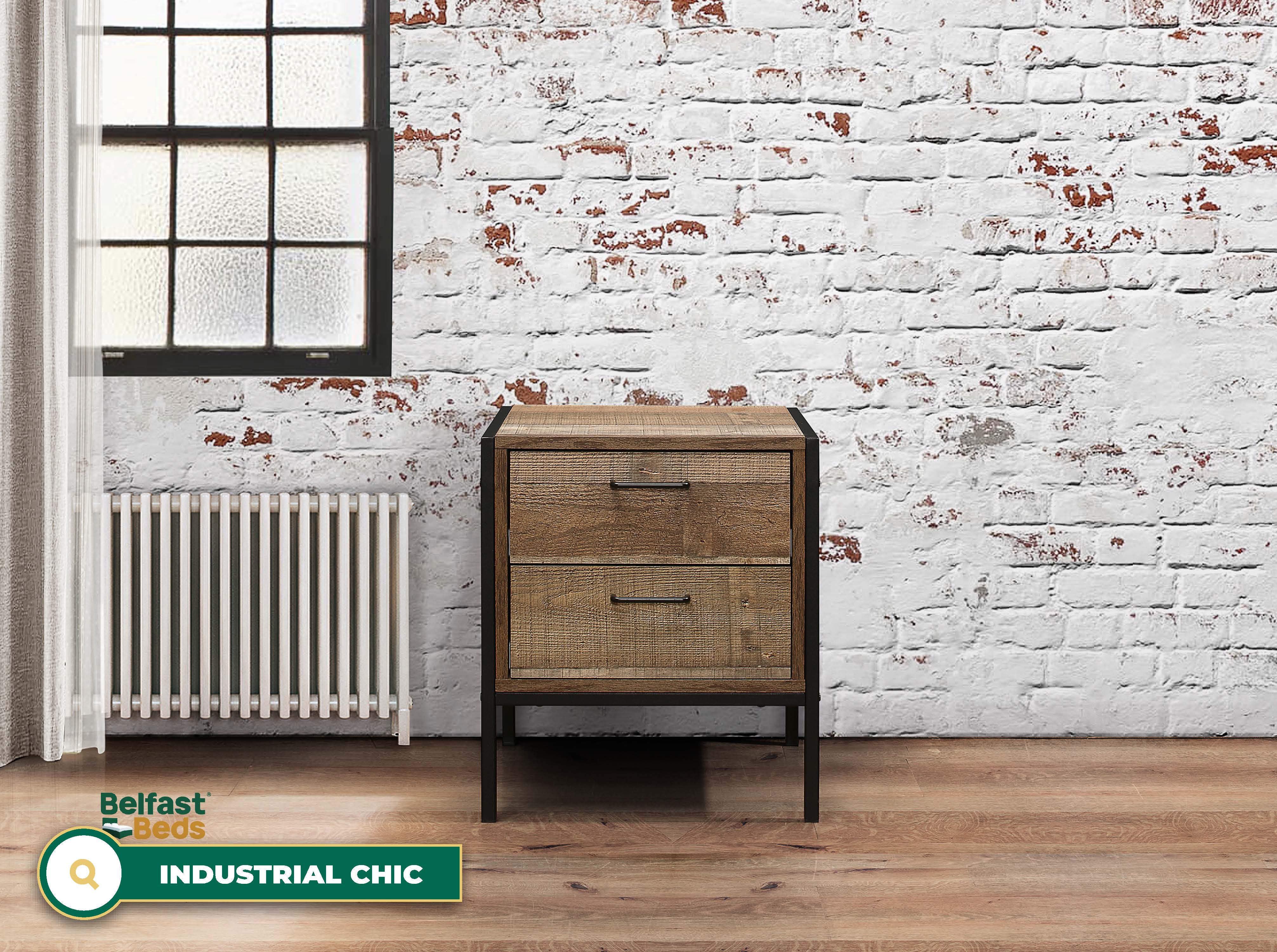 Urban 2 Drawer Bedside