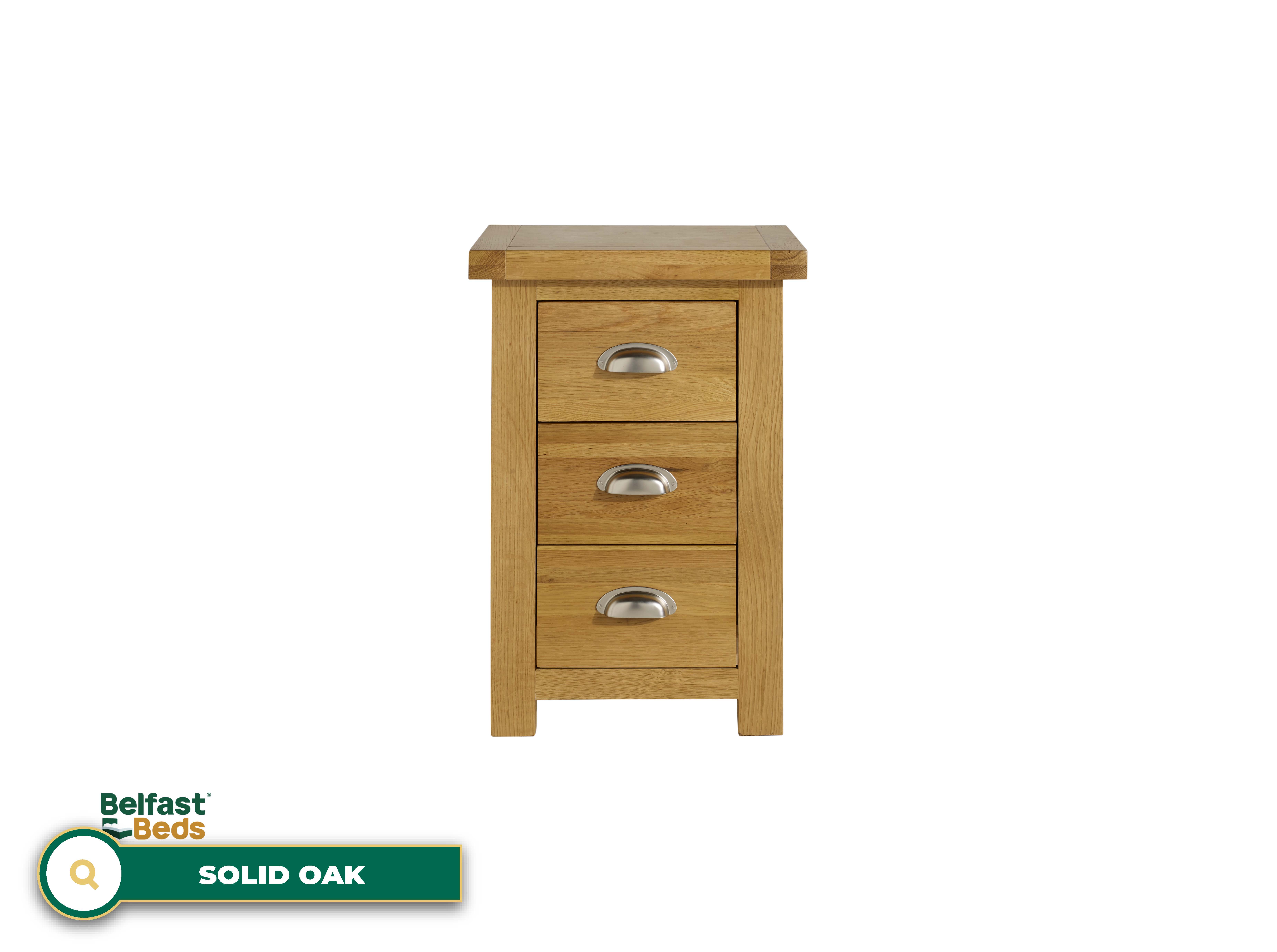 Birlea Woburn 3 Drawer Large Bedside thumbnail 2