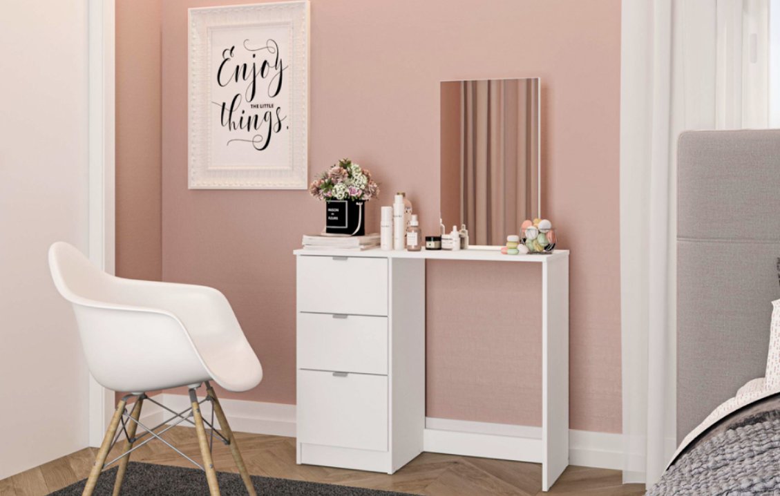 Birlea Madison 3 drawer dressing table & mirror